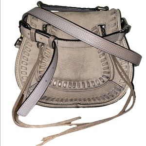 Rebecca minkoff grey suede purse